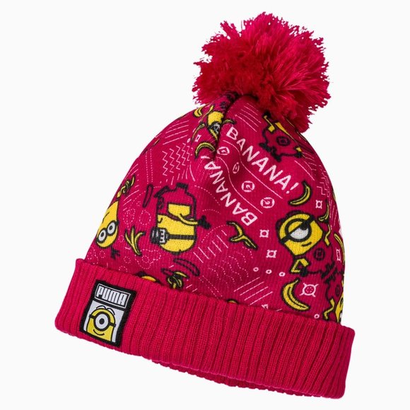 Puma x Minions 021297 Baby Pom Pom Beanie Pink - Picture 1 of 1